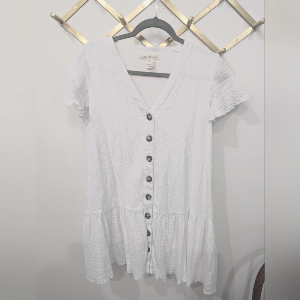 Lost In Lunar White Shift Dress